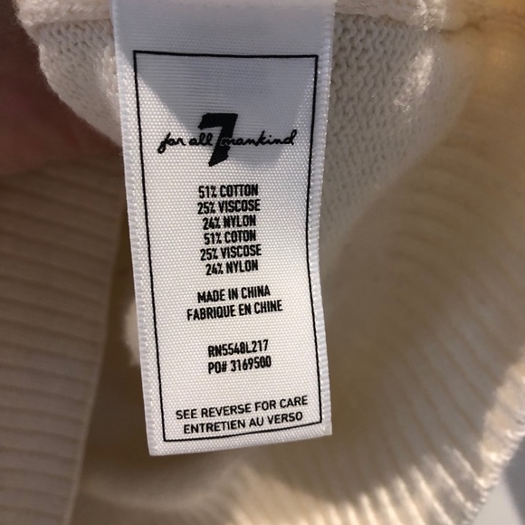 7 for all mankind twist front sweater xs FINAL PRICE NO OFFERS - Picture 3 of 4